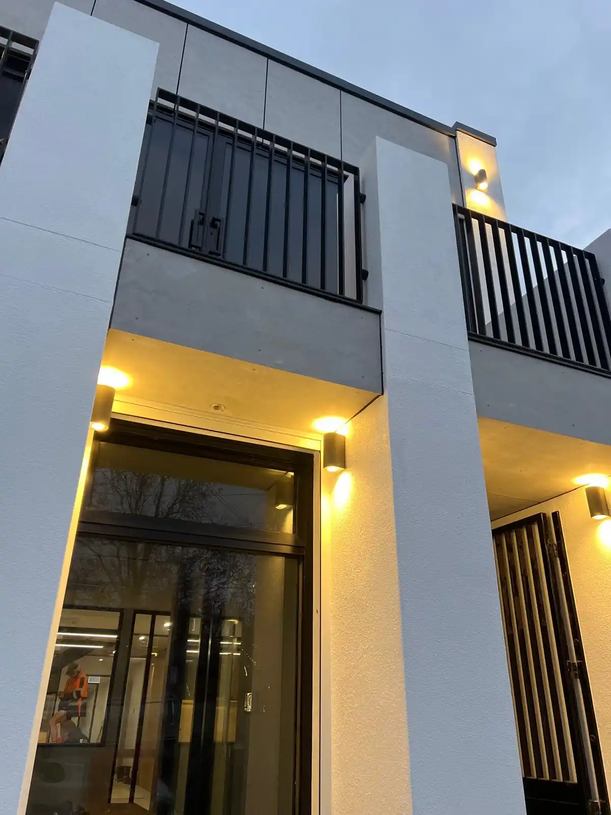 Highline Electrical — commercial building entrance lighting